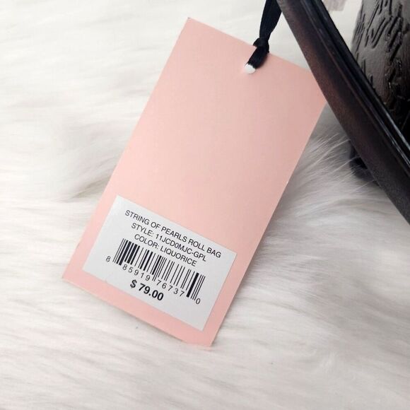 {Juicy Couture} Black {Pearls} Bag Purse - Picture 6 of 6